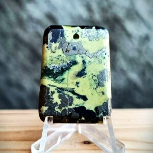 Pendentif Serpentine Pyrite