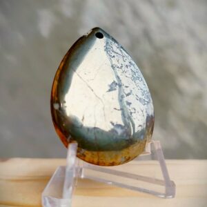 Pendentif Pyrite de Savoie goutte