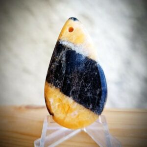 Pendentif Calcite et Schiste de Savoie